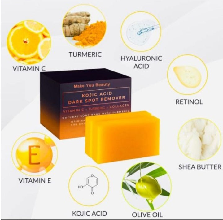 Kojic acid with Turmeric natural beauty soap 100gm pack
