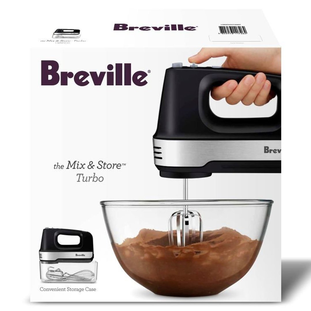 Breville the Mix & Store™ Turbo Hand Mixer LHM200MTB