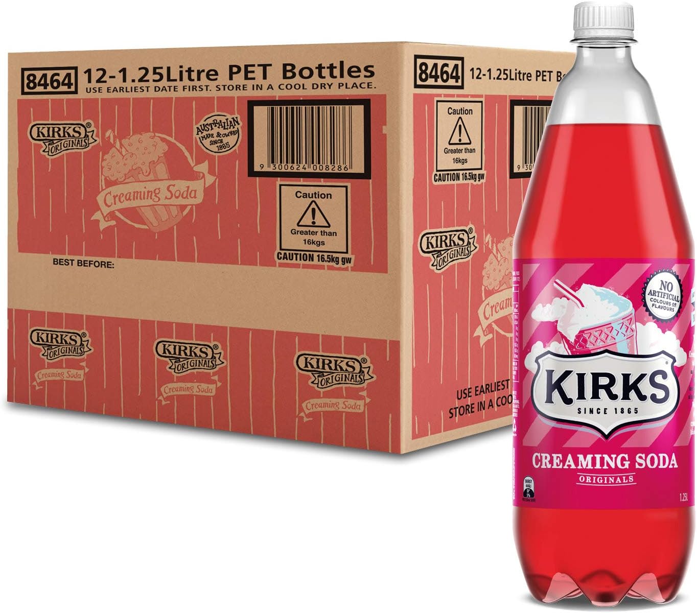 Kirks Creaming Soda 1.25L x 12