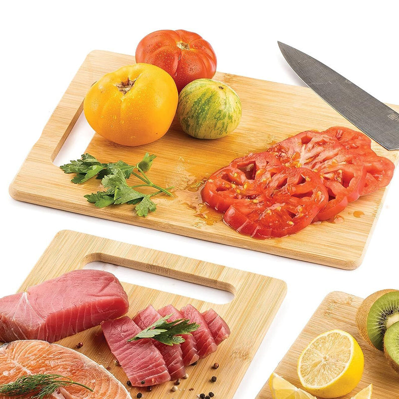 Premium Bamboo Cutting, Chopping Board and Serving Plate - 3 sizes_0