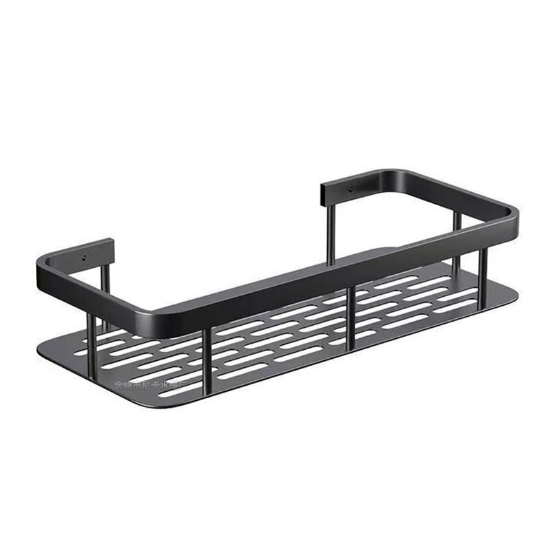 Wall Mount No Drilling Adhesive Bathroom Shelves Basket Inside Shower_1