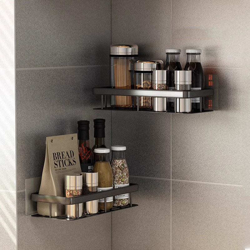 Wall Mount No Drilling Adhesive Bathroom Shelves Basket Inside Shower_6