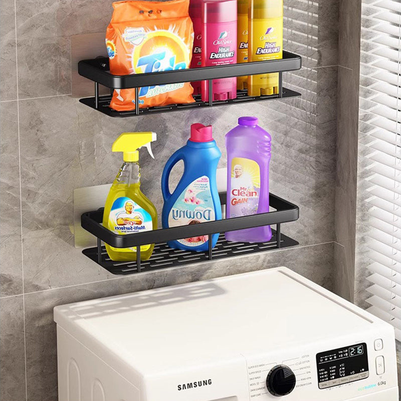 Wall Mount No Drilling Adhesive Bathroom Shelves Basket Inside Shower_8