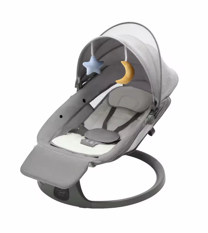 Electric baby swings 2 in 1 with 8 Lullabies , remote control , 5 swings speed , 3 recliner position