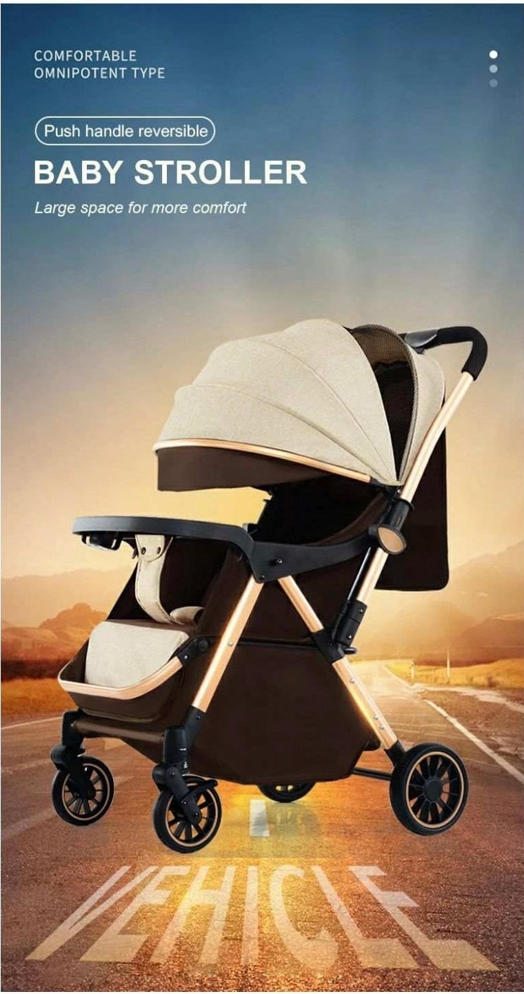 Baby stroller very light portable stroller good for travellers-Khaki