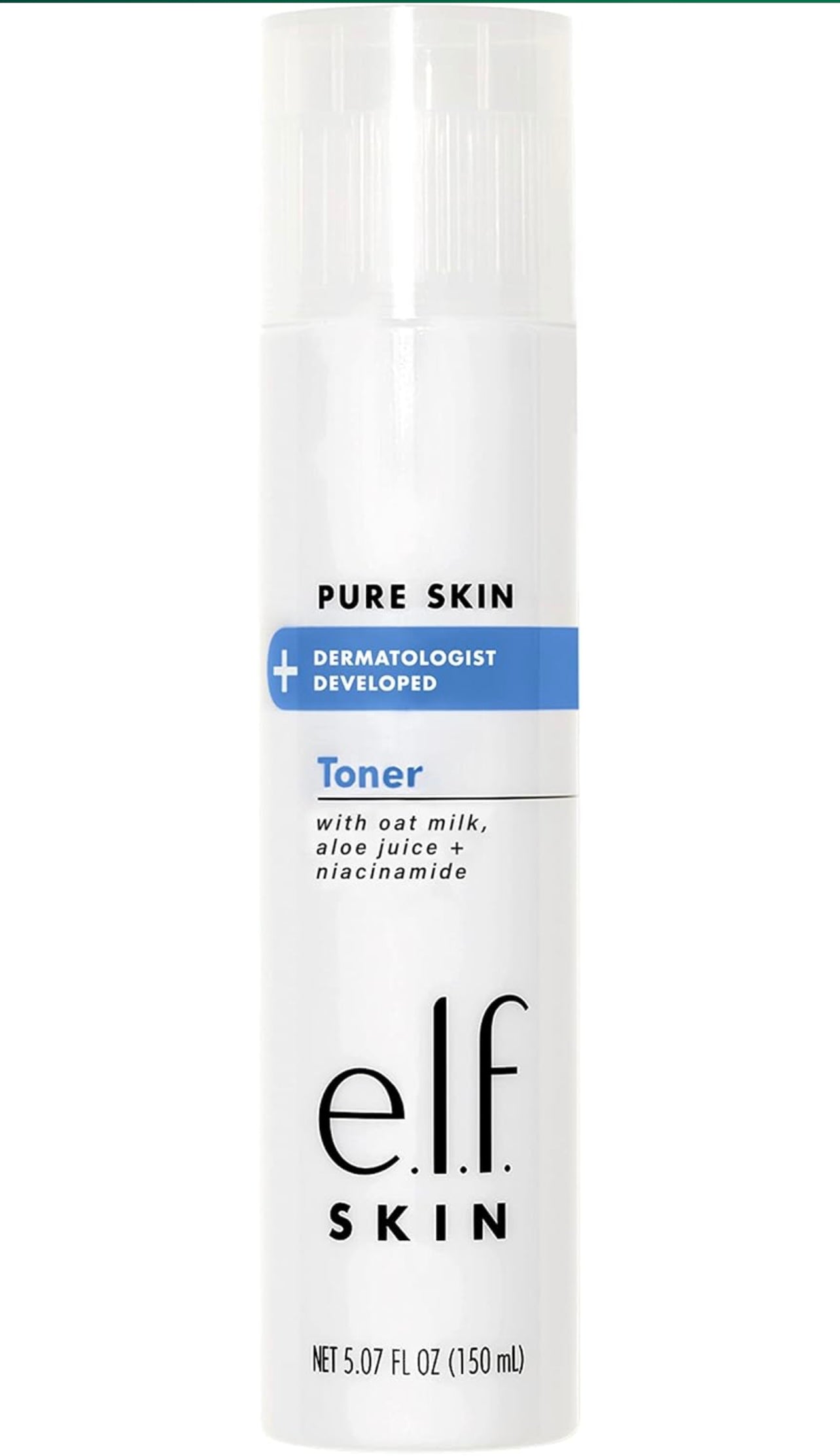 e.l.f. Skin Pure Skin Toner, Gentle, Soothing & Exfoliating Daily Toner for A Smoother-Looking Complexion, Made with Oat Milk, Aloe Juice & Niacinamide