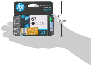 HP 67 Genuine Original Black Ink Printer Cartridge works with HP DeskJet 1200, 2300, 2700, 4100 Series