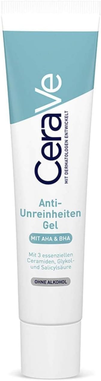 CeraVe Anti-impurities gel for the face, face care against impurities and pimples, for oily and acne-prone skin, with clarifying salicylic acid,