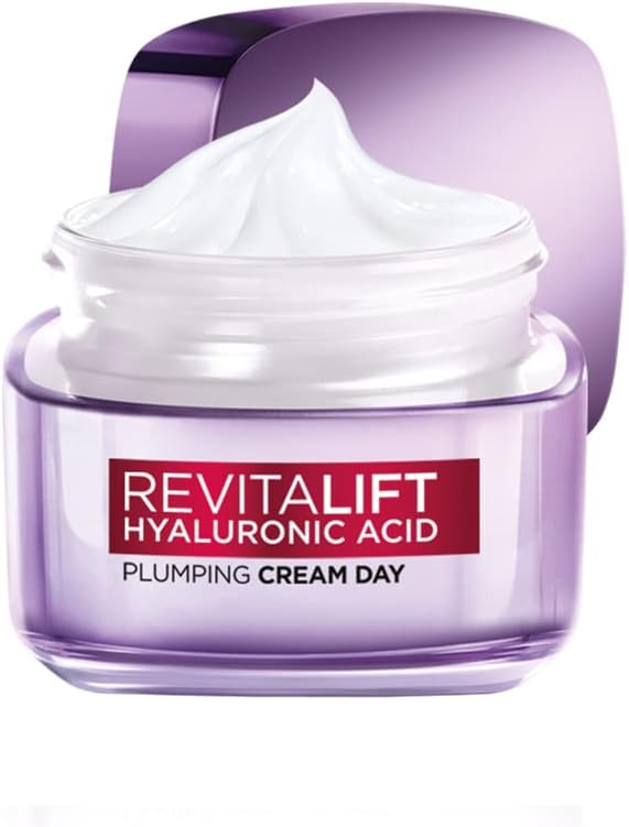 L'Oreal Paris Day Cream for Women, Hydrates and Replumps, For Radiant Skin, Revitalift Hyaluronic Acid, 15ml