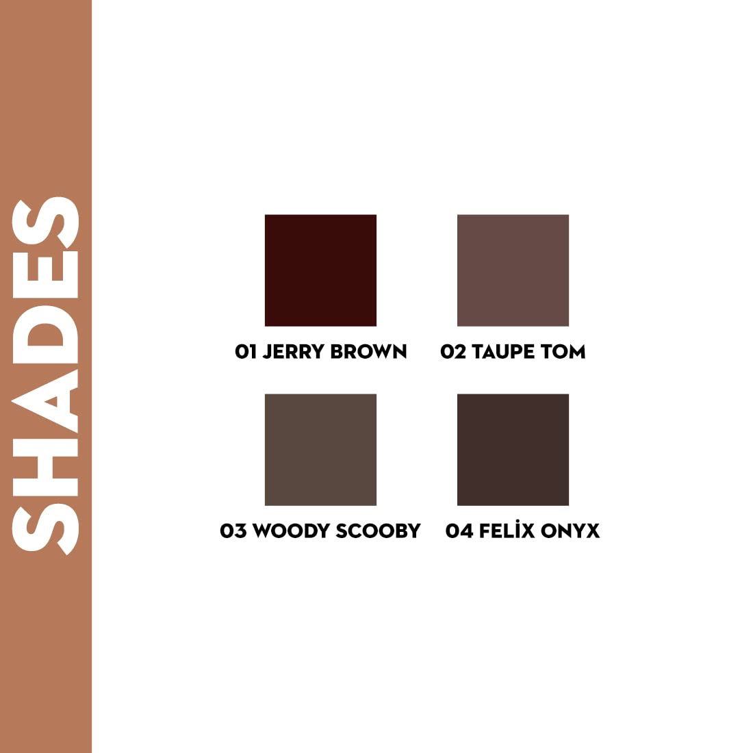 l Brow Definer (01 Jerry Brown (Medium Brown) Medium, Jerry Brown, 0.35g)| Sweat & Humidity Resistant | Waterproof, Long-Lasting, 12hr coverage, built-in spoolie