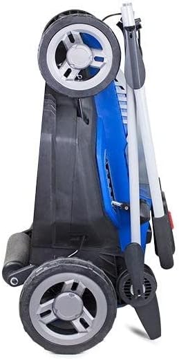 Hyundai Power 38cm Cordless Lawn Mower with 40V Battery and Charger Set. 5 Cutting Heights, Mulching Kit, Quiet, Easy Push Button Start