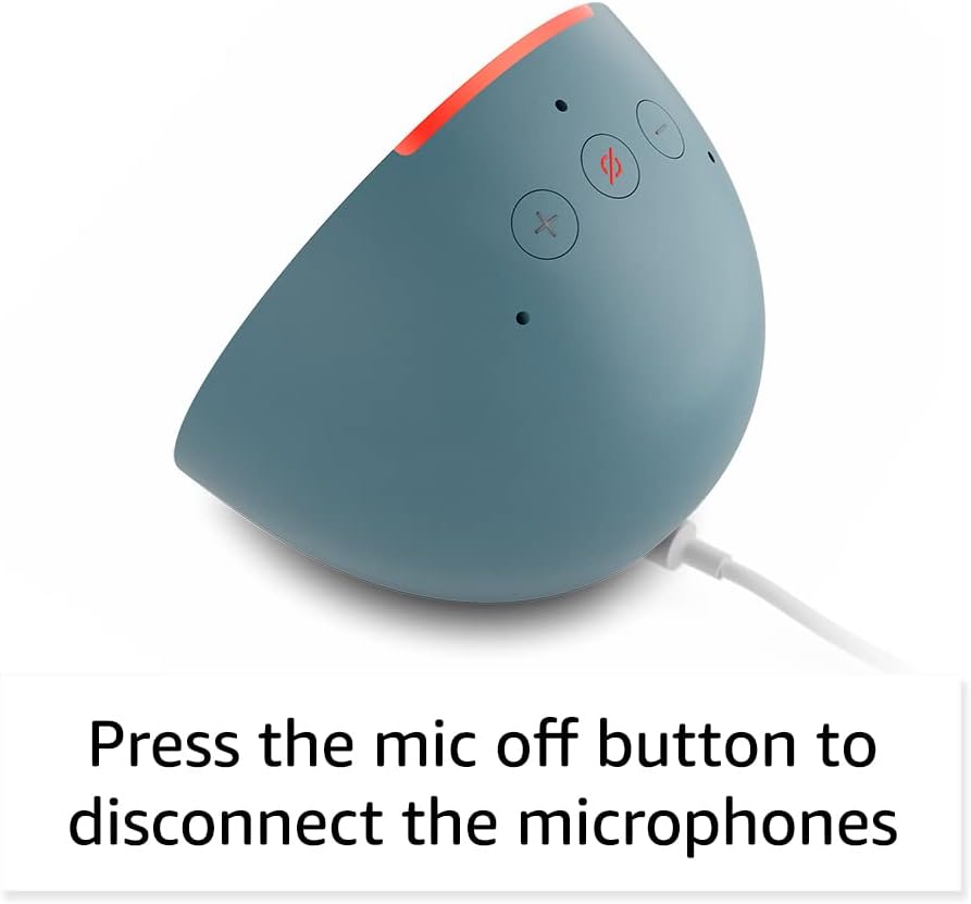 Echo Pop Glacier White + Made for Amazon Black Wall Mount