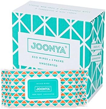 Joonya Baby Wipes - Non-Toxic, Biodegradable Baby Wipes for Calm, Healthy Skin - Fragrance Free Baby Wipes - Bulk Baby Wipes - 3 Packs of 80 Nappy Wipes (240)