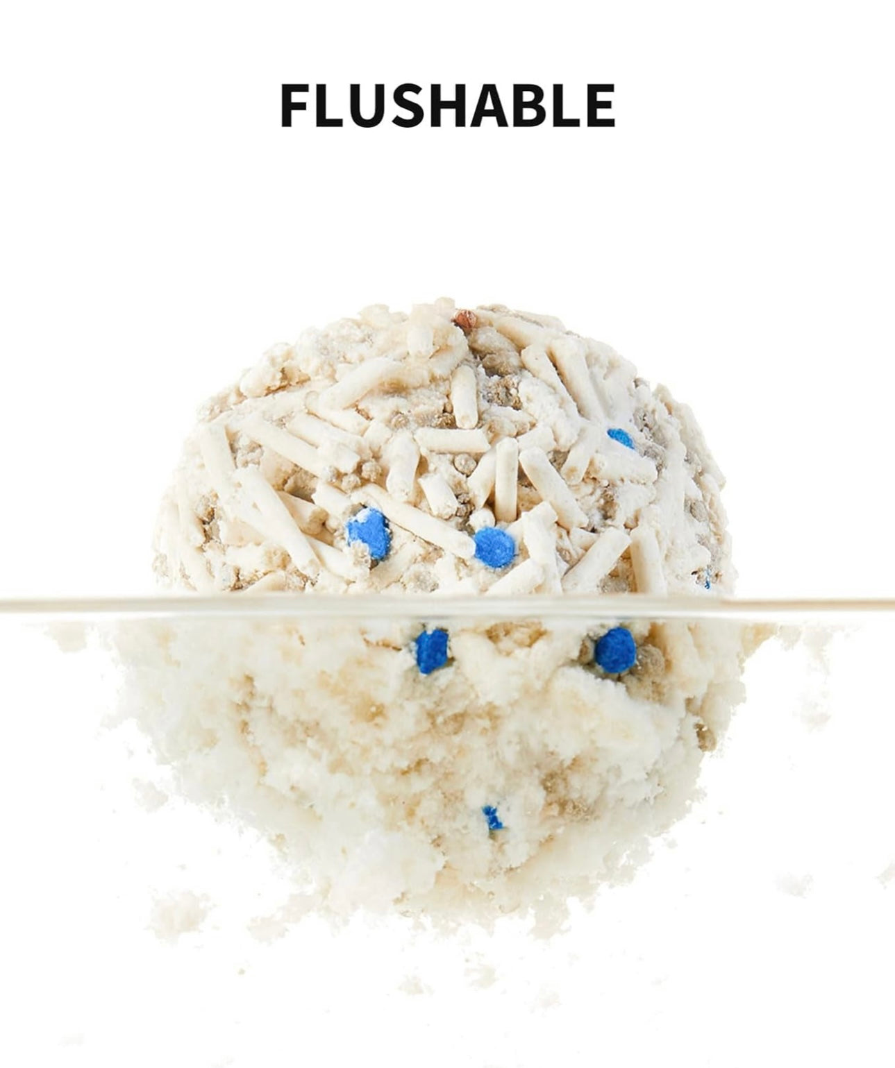 PETKIT Clumping Cat Litter, Mixed Tofu Bentonite Cat Litter with Urine Test Particles, Easy to Use Ultra Absorbent Cat Litter, Odor Control and Flushable, Dust Free, Biodegradable, 2 Packs/4.8kg