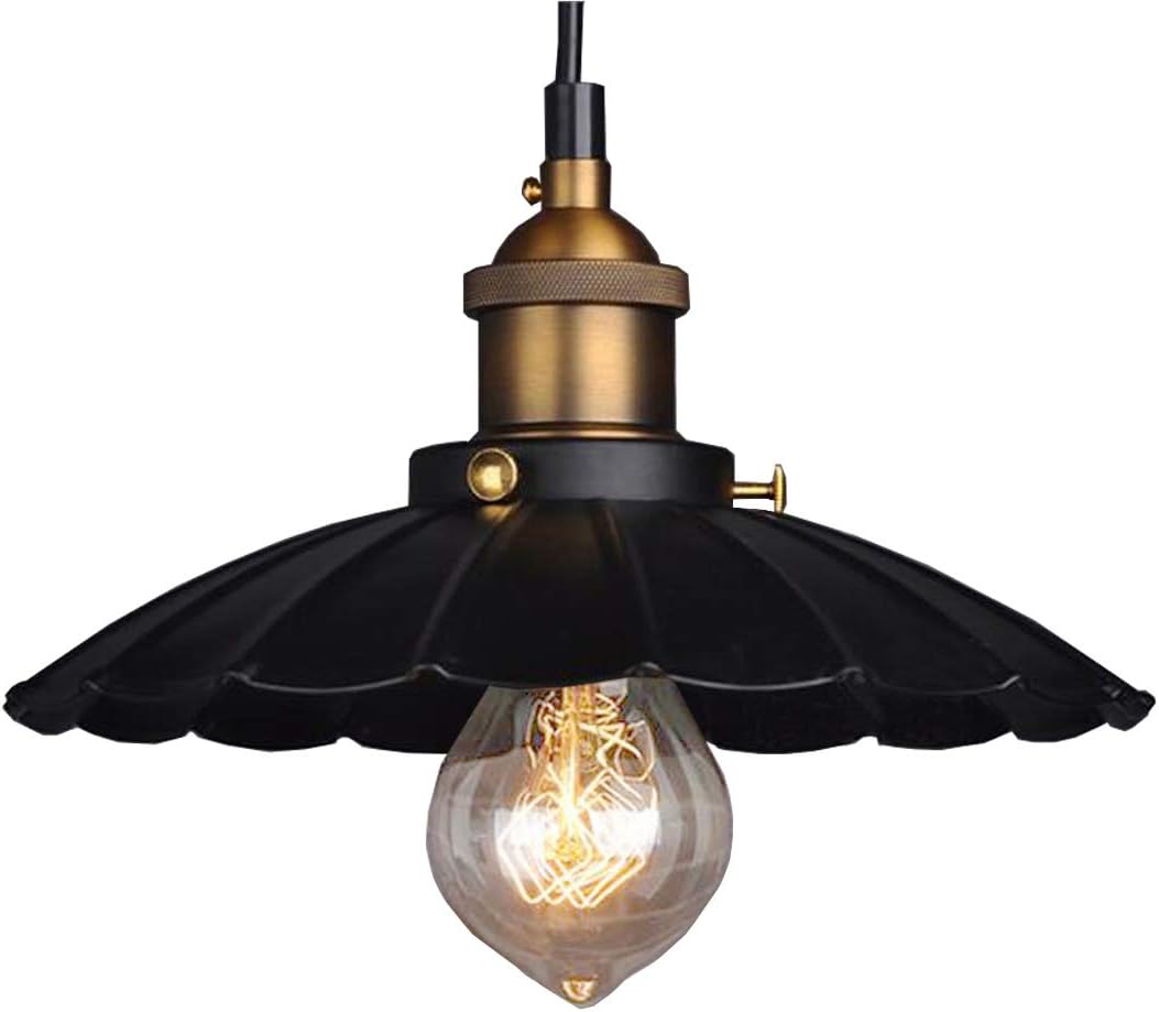 YOXANG Creative Umbrella Pendant Lighting Vintage Metal Little Black Skirt Retro Industrial Adjustable Hanging Lights Warehouse Loft Decor Chandeliers for Dining Room