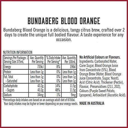 Bundaberg Blood Orange, 12 x 375 ml