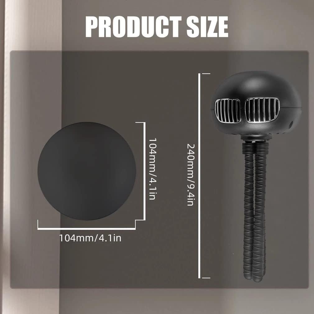 Portable Desk Fan, 3-Speed Options Rechargeable Battery Operated Clip on Stroller Fan, Flexible Tripod USB Powered Mini Handheld Fan for Student Bed Desk Bike Crib Baby Stroller Office Outdoor Travel