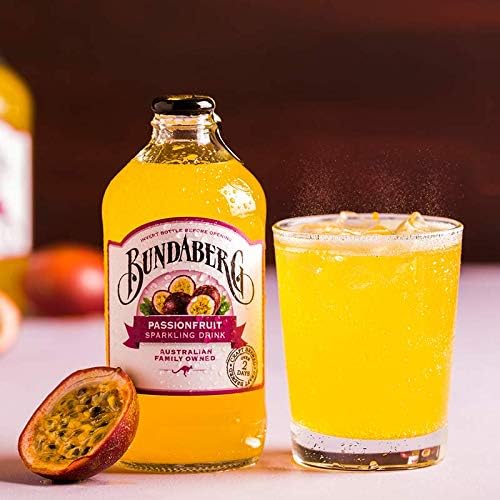 Bundaberg Passionfruit Sparkling Drink, 12 x 375 Milliliters