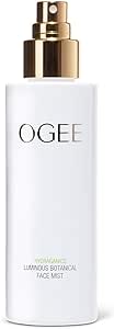 Ogee Rose Luminous Botanical Face Mist, Organic & Vegan Skin Moisturizer, 90ml