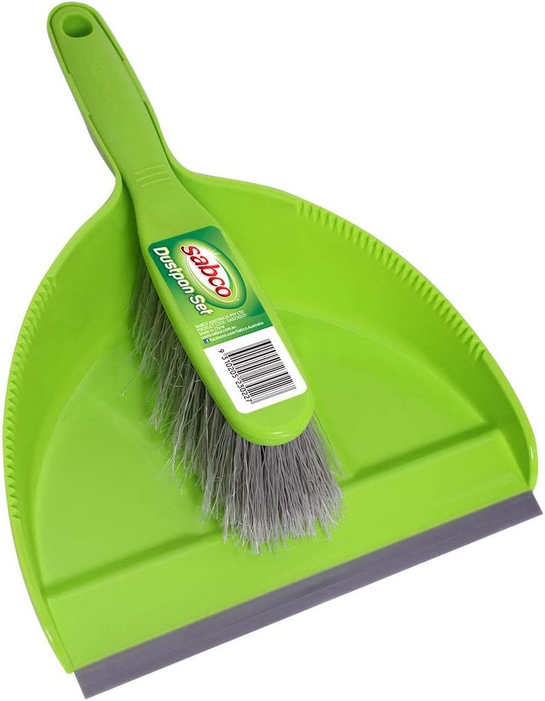 Dustpan Set, Green (2 Pieces)