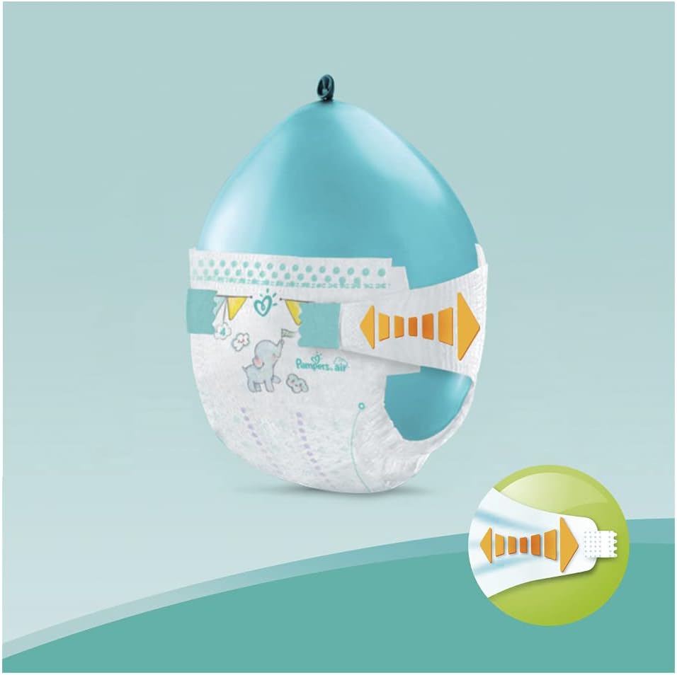 Pampers Baby-Dry Nappies Size 3 Crawler, 198 Nappies, 6-10kg