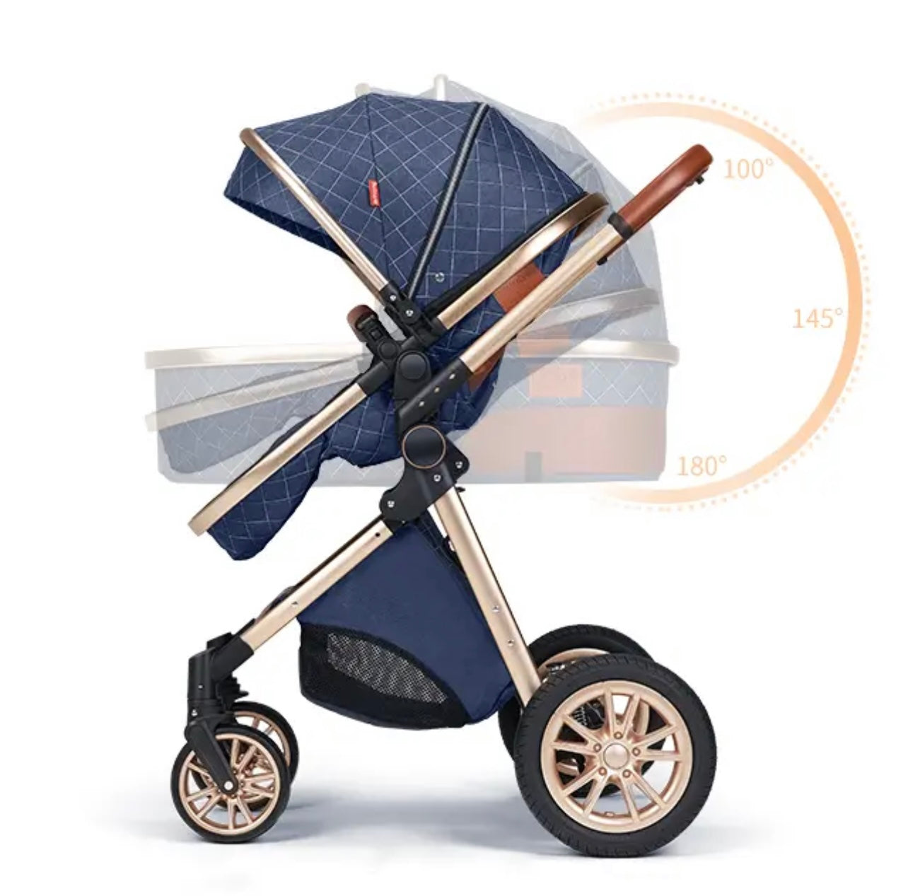 Luxury portable baby stroller high landscape and big space for a baby