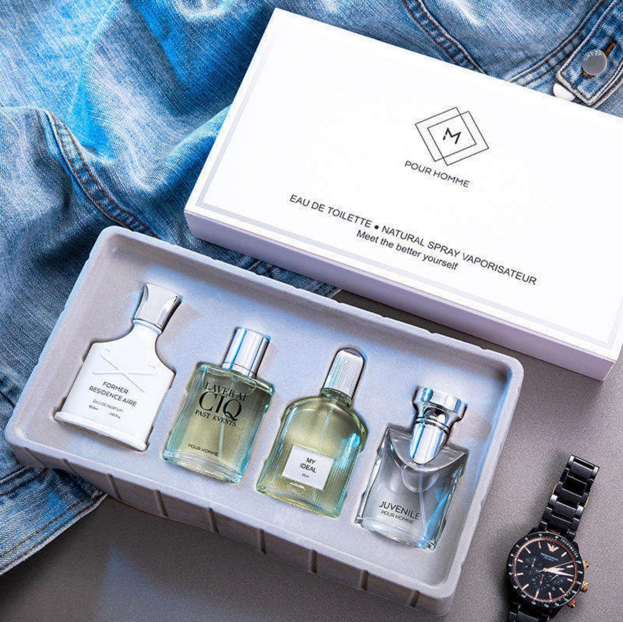 Eau de toilette For a men 4 In A Box ,Perfect For A Gift Or Personal Use