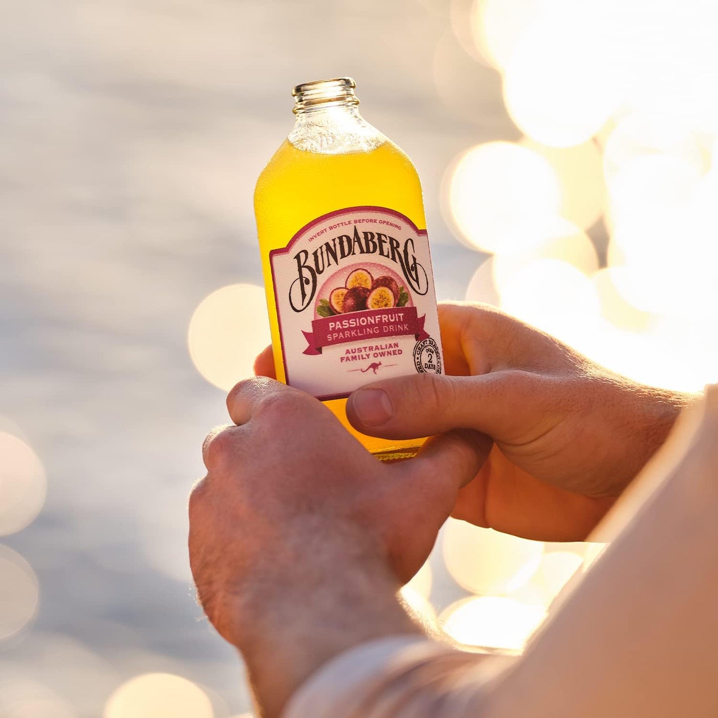 Bundaberg Passionfruit Sparkling Drink, 12 x 375 Milliliters