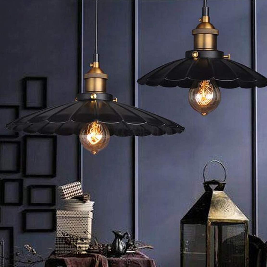 YOXANG Creative Umbrella Pendant Lighting Vintage Metal Little Black Skirt Retro Industrial Adjustable Hanging Lights Warehouse Loft Decor Chandeliers for Dining Room
