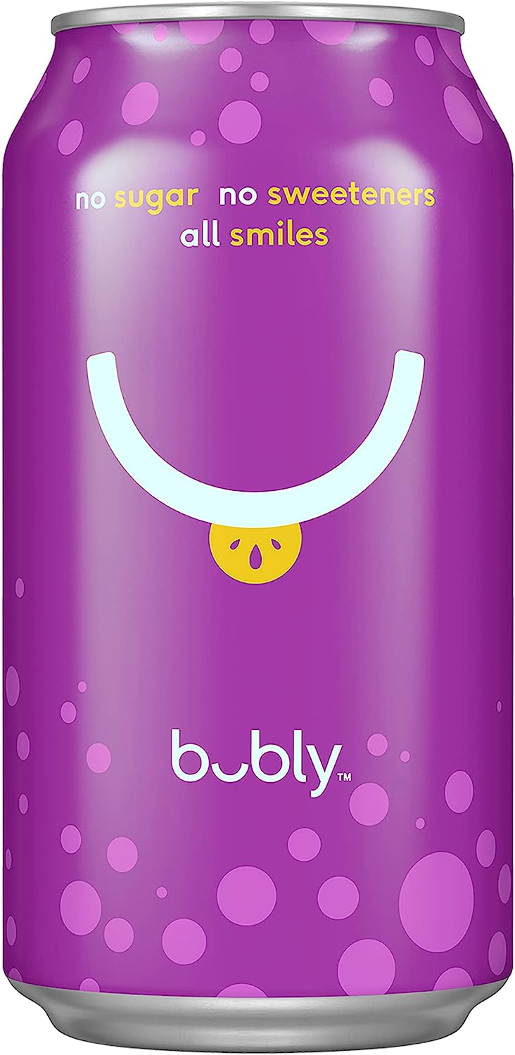 Bubly Passionfruit Flavoured Sparkling Water Can 375 ml 8 pack