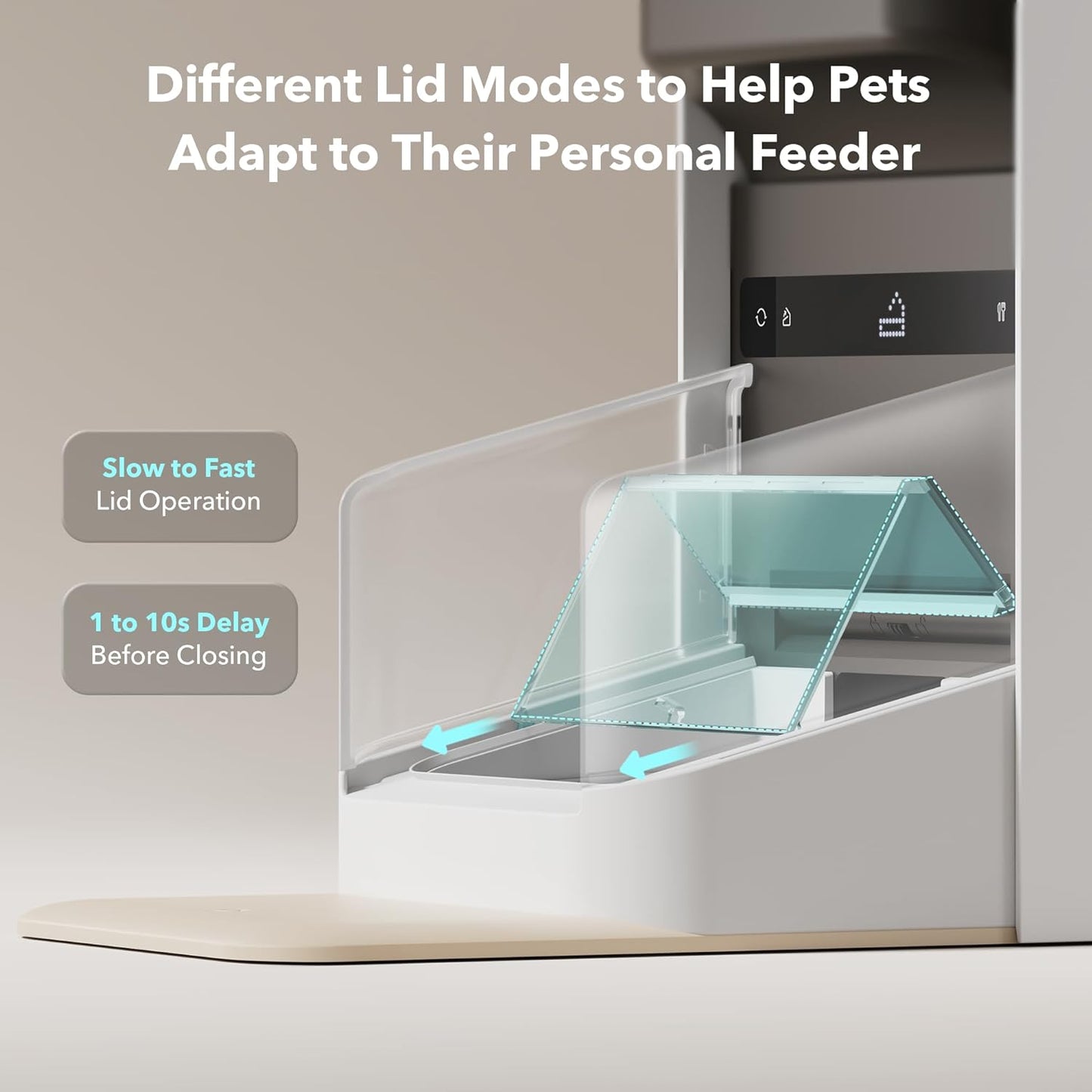 PETLIBRO RFID Automatic Cat Feeder, 5G Wi-Fi Automatic Pet Feeder, 3L One Auto Cat Feeder App Control with Collar Tag Sensor, Tag Activated Automatic Cat