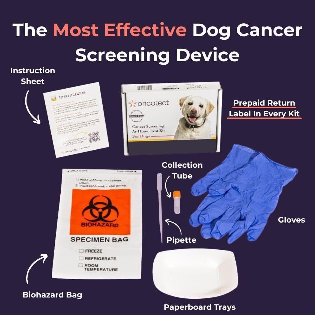 Oncotect Essential Dog Cancer Screening Test Kit, Easy to Use Cancer Screening, Affordable Non-Invasive Urine-Based Test, Works On All Dog Breeds and Ages