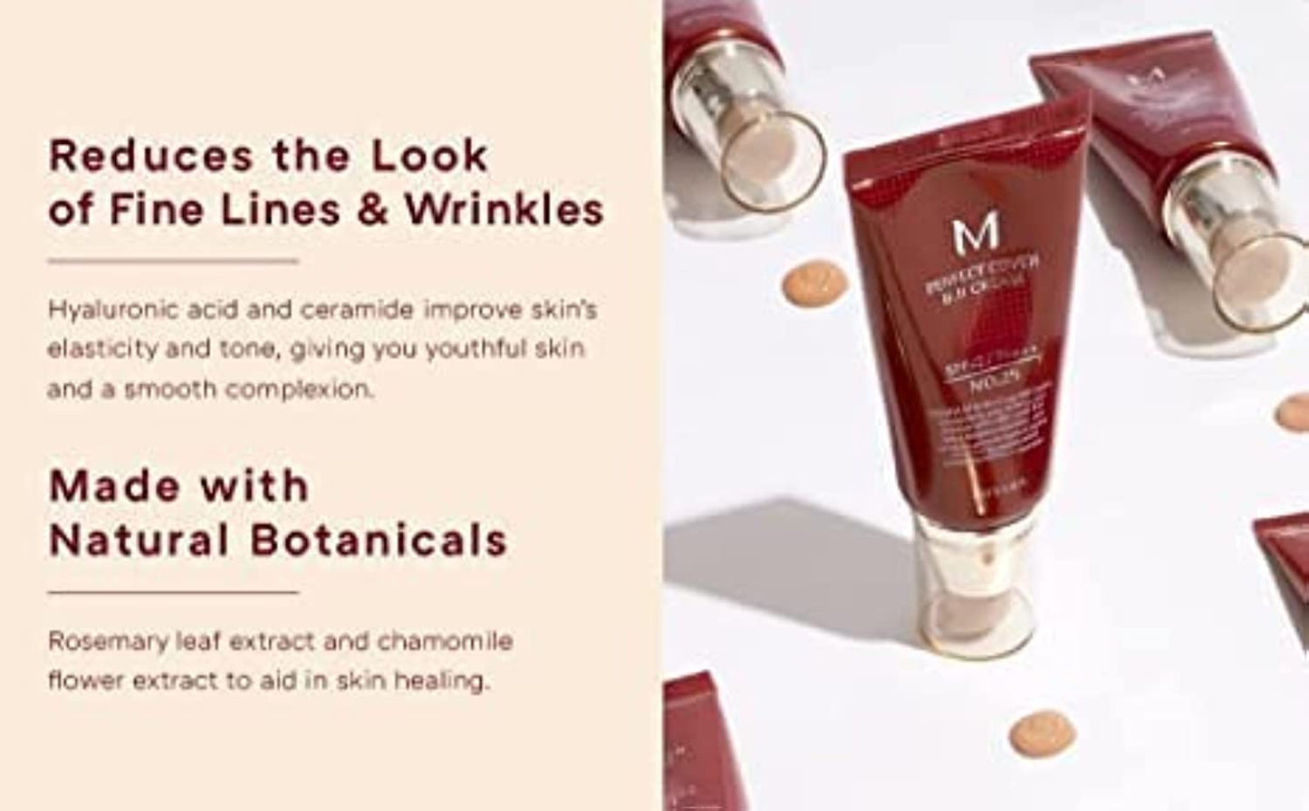 Missha M Perfect Cover Bb Cream With Spf42 Pa+++, Light Beige, 50 ml