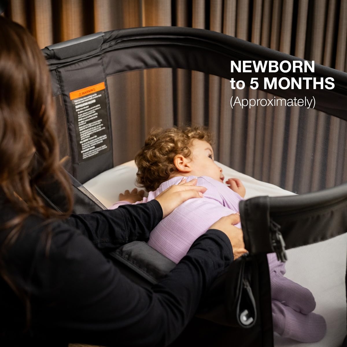 Mother’s Choice Acacia Bassinet, Bedside Sleeper, Co-Sleeper: Space-Saving, Stylish, and Eco-Friendly Bassinet for Newborns, Foldable for Storage, Birth to 6 month/9kgs