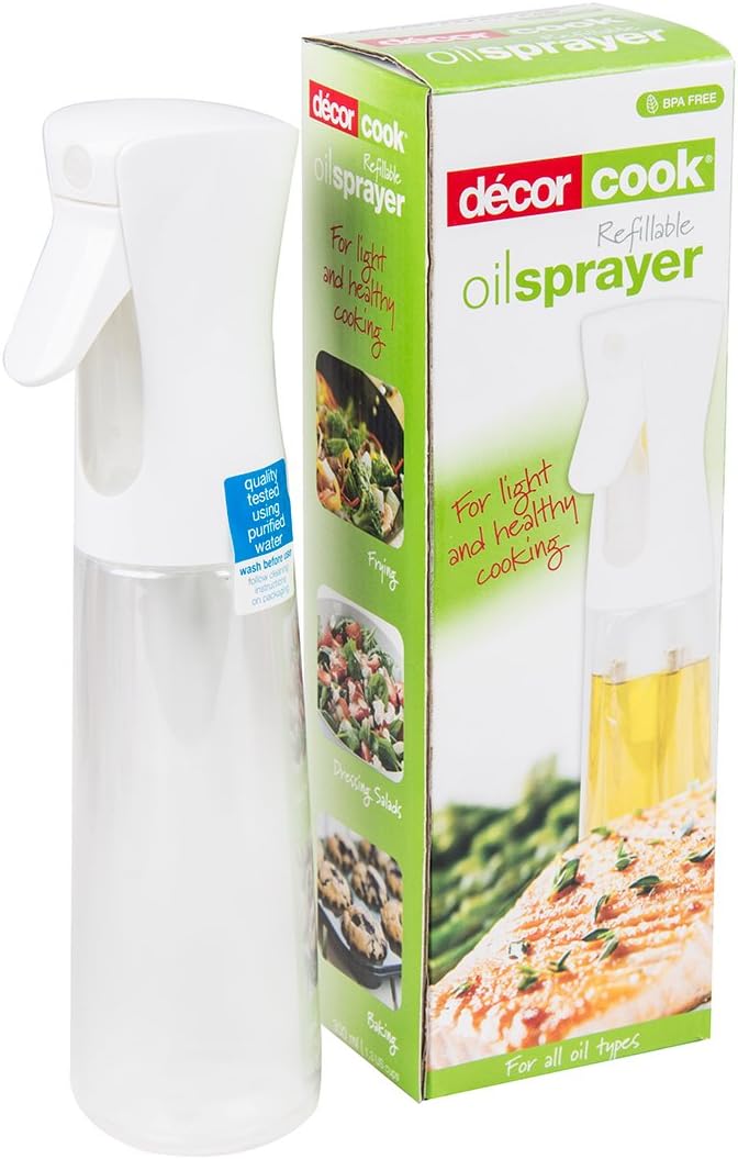 Instant Vortex Plus 5.7L Air Fryer & Décor Décor Cook Refillable Oil Sprayer,White