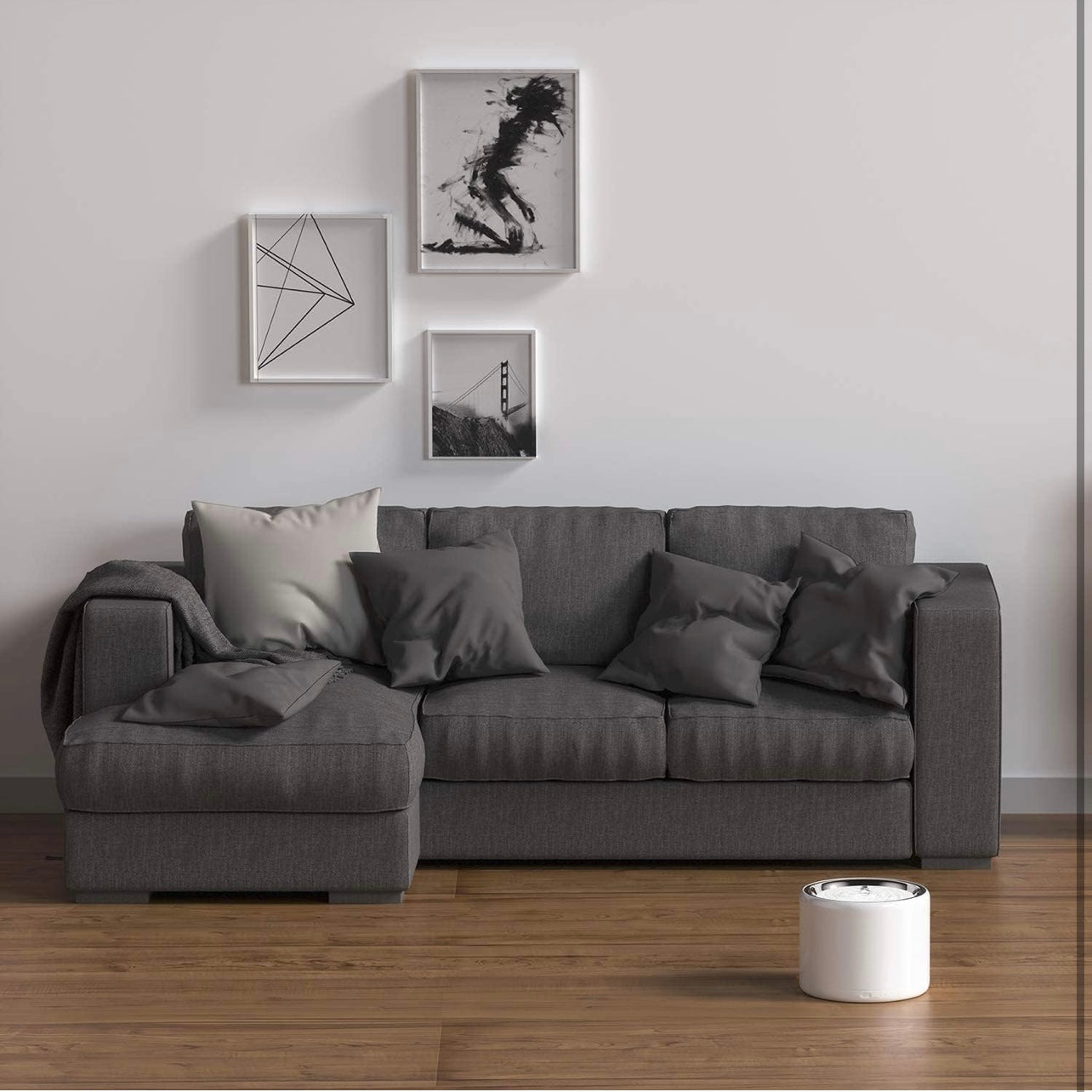 PETKIT Stainless Steel Cat Water Fountain with Wireless Pump, Dog Cat Water Fountain Dispenser,Ultra Quiet