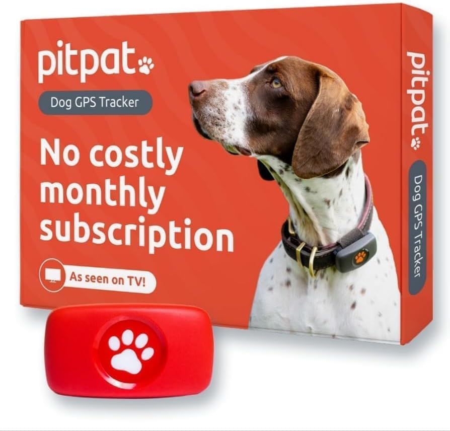 PitPat Dog GPS Tracker - No Subscription Required - Suitable for All Dogs And Fits All Collars - Smart Activity Tracker, Satellite Tracking With Unlimited Range - 100% Waterproof Pet Tracker