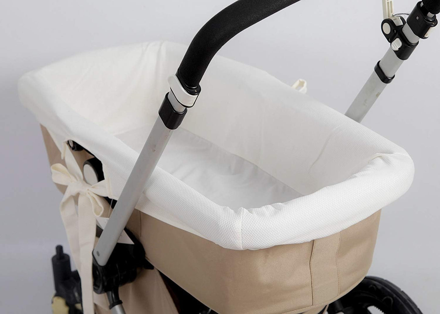 Babyline FUCABE Cover for Baby Seat Hypoallergenic and Soft Breathable Cover for Carrycot Inside 100% Spanish Made (Beige Piqué), Beige, 90 x 40 cm