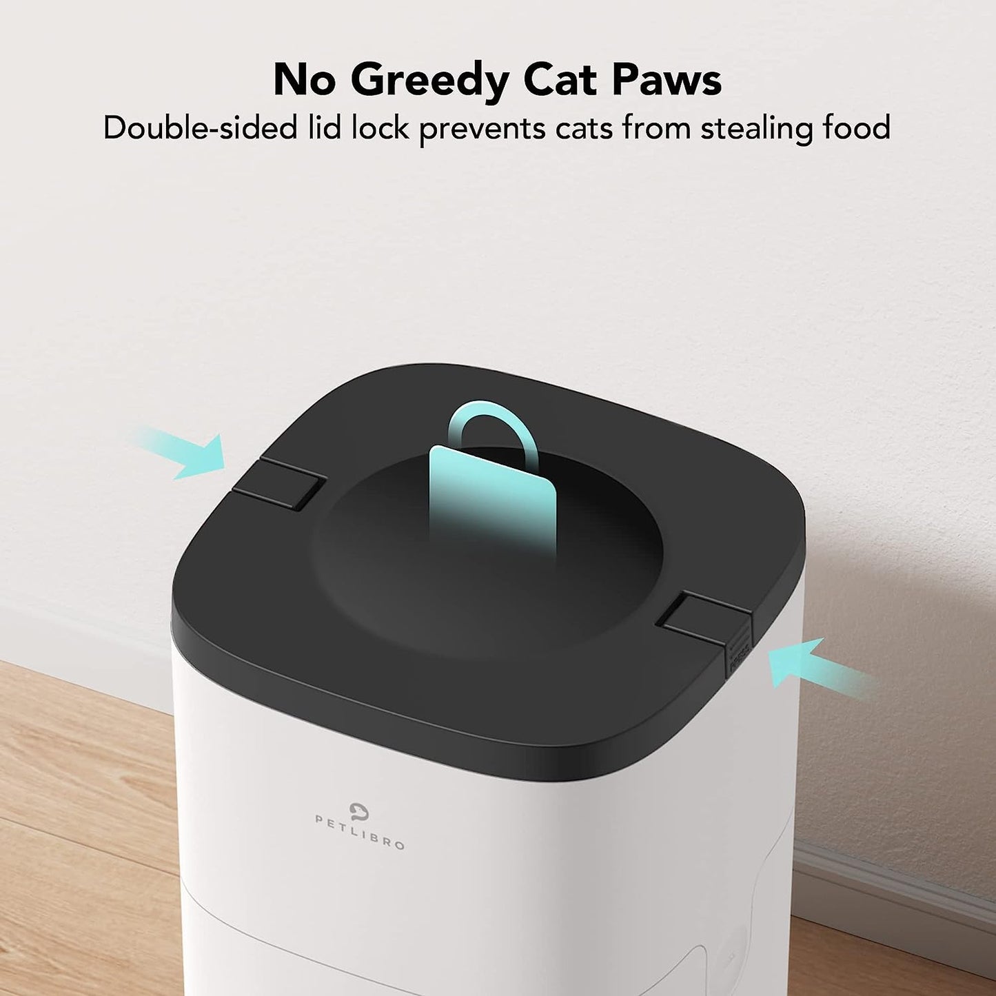 PETLIBRO Automatic Cat Food Dispenser, Automatic Cat Feeder with Customize Feeding Schedule, Auto Cat Feeder with Interactive Voice Recorder, Timed Pet Feeder for Cat & Dog 1-4 Meals Dry Food 4L