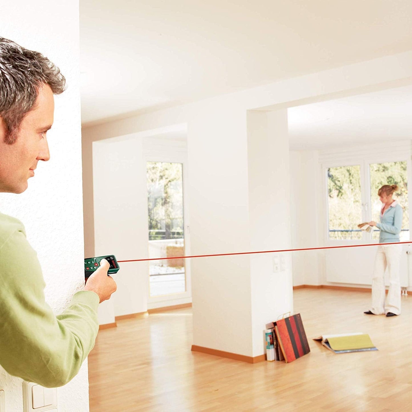 Bosch Home & Garden Digital Laser Distance Measure PLR 25 25m (Measuring up to 25 m, Protective Case, 2 x AAA Batteries Included, in Box)