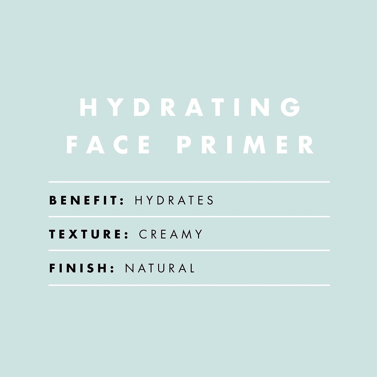 Hydrating Face Primer, Makeup Primer For Flawless, Smooth Skin & Long-Lasting Makeup, Fills In Pores & Fine Lines, Vegan & Cruelty-free, Large