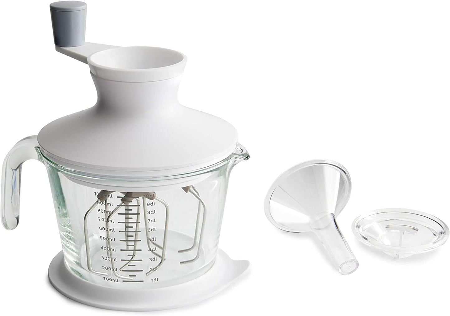 Betty Bossi Küchenblitz Glass Stirrer - with The Kitchen Appliance, You can Achieve Cream, Mayonnaise and Egg Whites in no time at Al