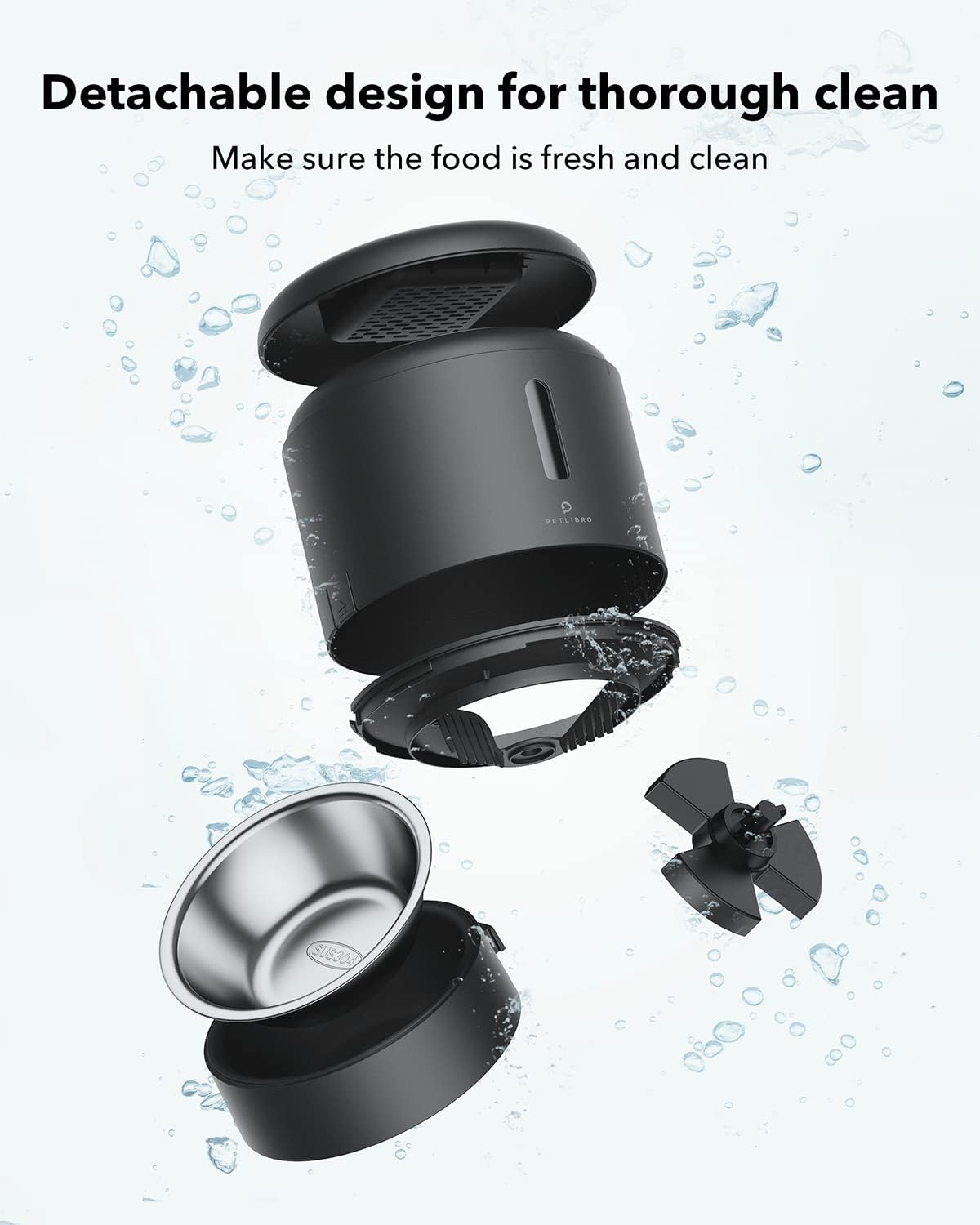 PETLIBRO Automatic Cat Food Dispenser with Freshness Preservation, Up to 50 Portions 6 Meals Per Day