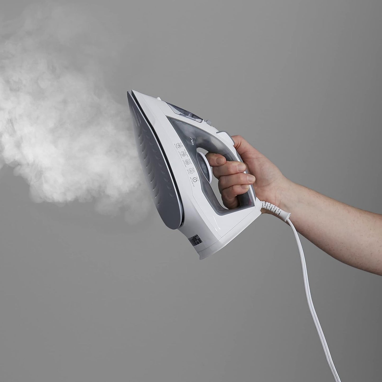 Basics Ceramic Soleplate Steam Iron, 1700-Watt, Gray, 11 Inch