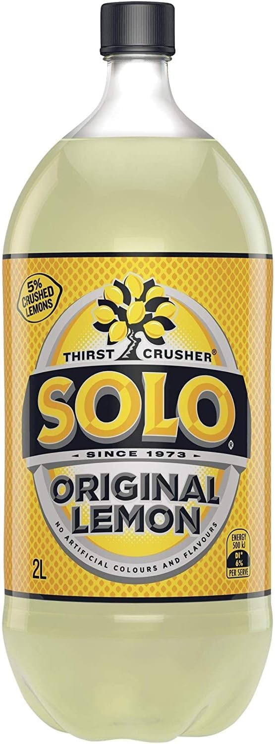 SOLO Lemon Soft Drink, 8 x 2L