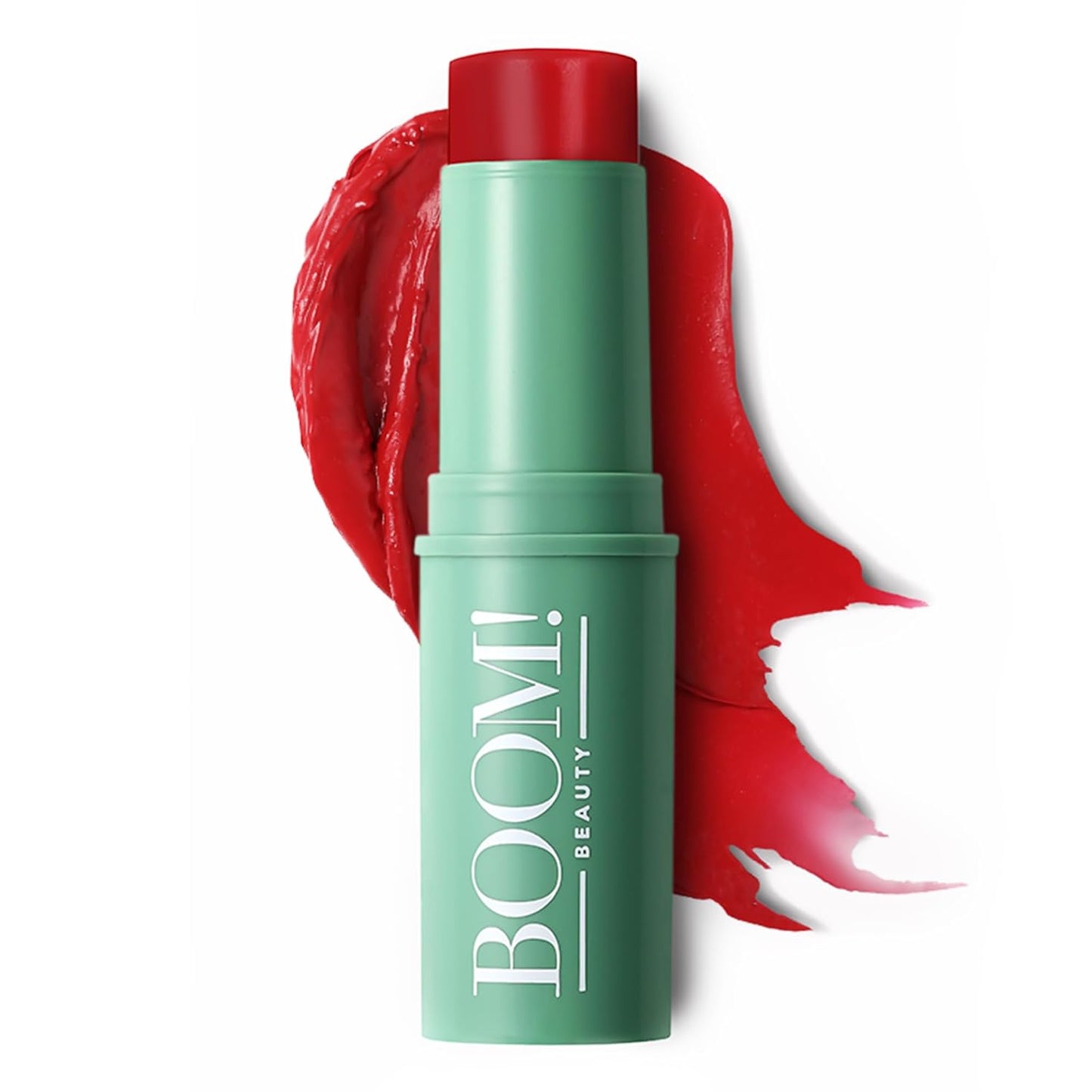 Boomstick Parisian Red - 3-in-1 Cream Blush Stick for Eyes, Lips & Cheek, Long-Wearing Blendable & Building Color Vegan Lipstick Pen for All Skin By Cindy Joseph