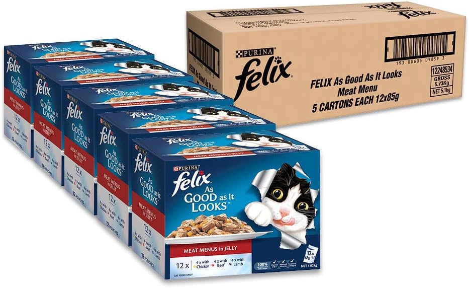 Felix As Good As It Looks -Meat Menus, Adult and Senior, 60x85g