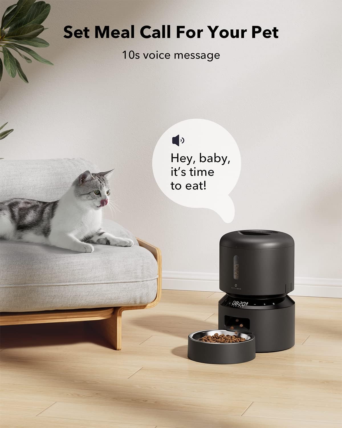 PETLIBRO Automatic Cat Food Dispenser with Freshness Preservation, Up to 50 Portions 6 Meals Per Day