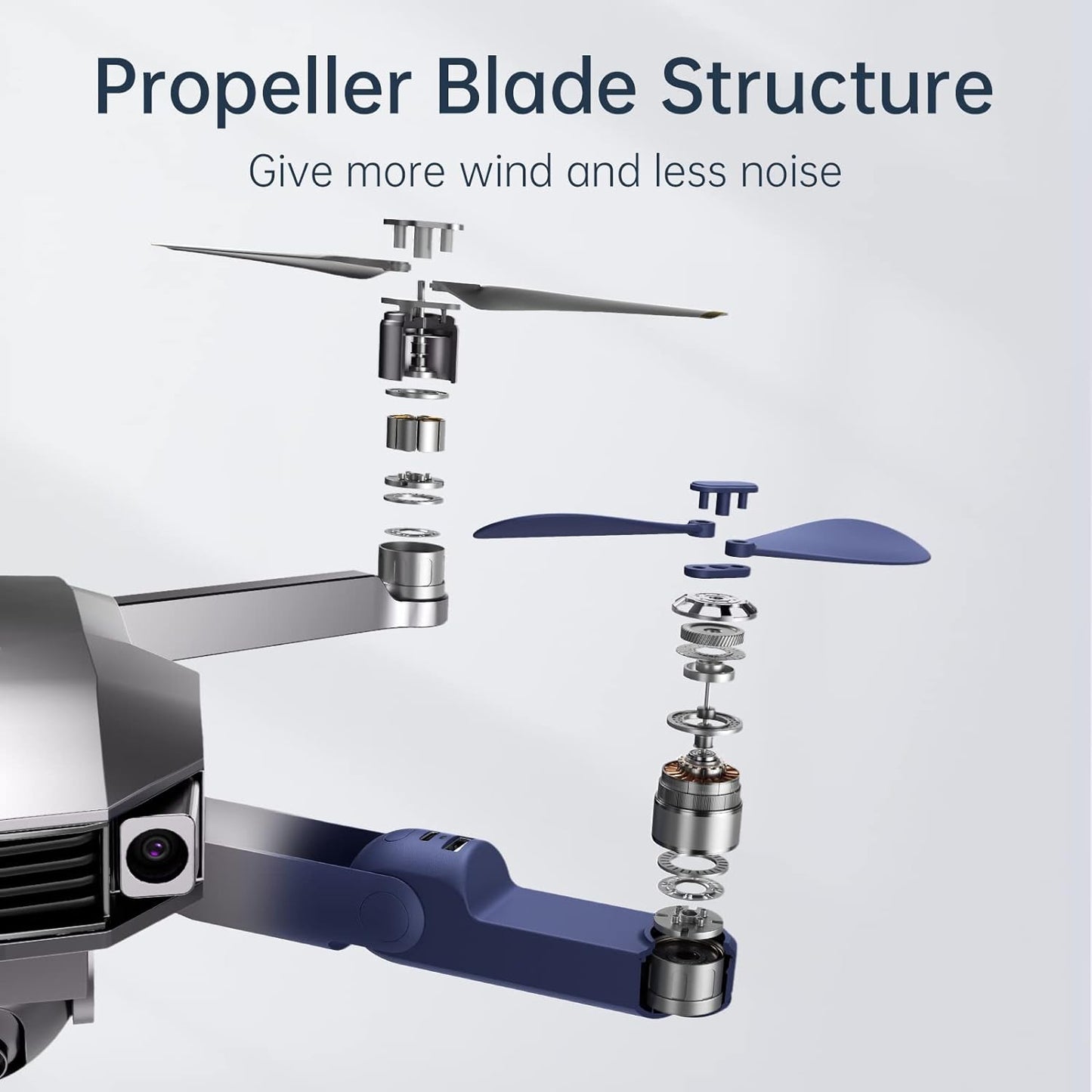 JISULIFE Portable Handheld Fan, Mini Rechargeable Hand Fan, Small Battery Operated 14-21hrs, Personal USB Foldable Fan, Pocket Fan with Power Bank, Flashlight, Gifts for Women/Girls/Friends - Blue