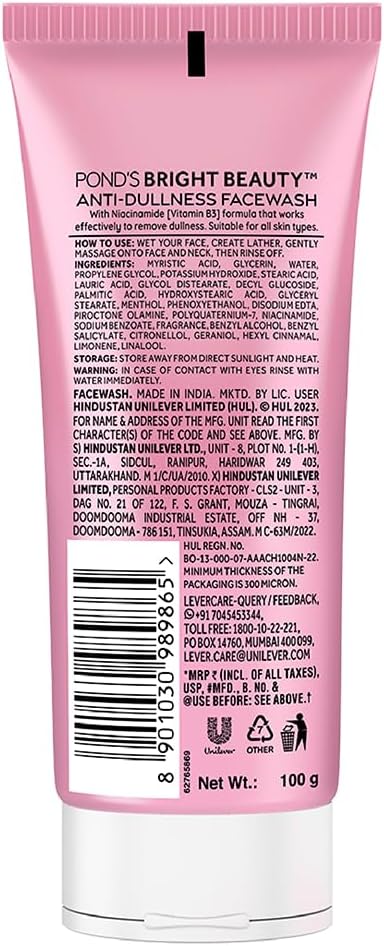 Ponds White Beauty Lightening Facial Foam Daily Spot-Less, 100g by Pond's